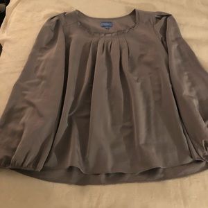 Long sleeve grey blouse